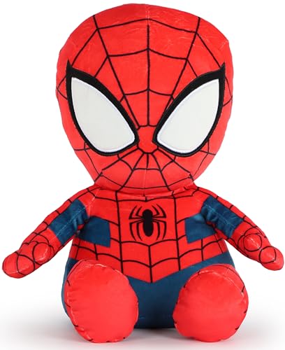 Jay Franco Spiderman Weighted Plush Pillow Buddy – 17 Inch Kids Ultra-Soft Stuffed Plushie, 2.5 lb Calming Cozy Pillow, Official Licensed Product, Red