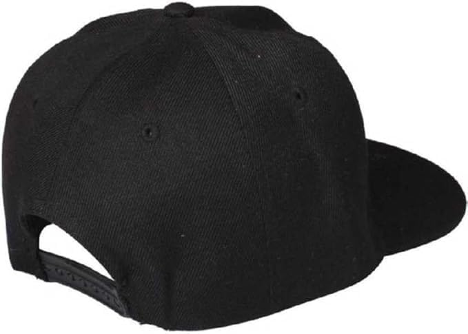 ADNOCK Cotton Hip-Hop Urban Swagger Snapback Cap for Men Women | Stylish Adjustable Baseball Hat for Men's Streetwear | Hip Hop Caps Black,Pack of 1 Free Size 3