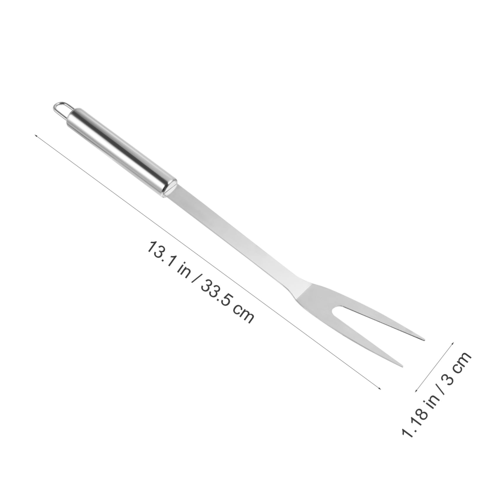 Happyyami Long Kitchen Forks Stainless Steel Meat Forks for Grilling Wide Carving Fork for Potatoes Meats Catering Buffet