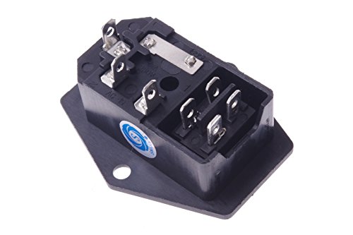 Smakn Inlet Module Plug Fuse Switch Male Power Socket 10A 250V 3 Pin Iec320 C14 #TOP5
