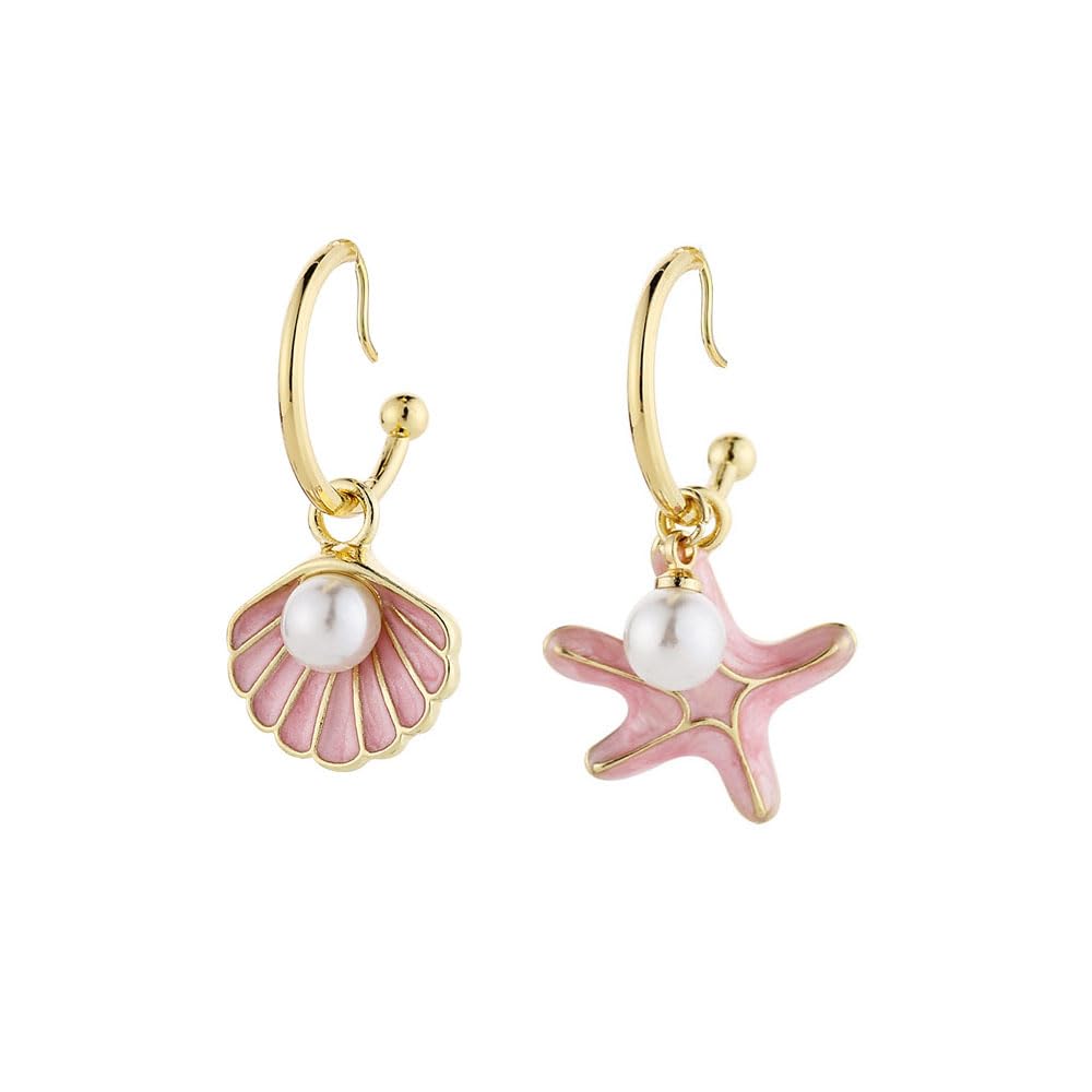 Boho Starfish Shell Dangle Earrings for Women Hypoallergenic Beach Earrings Summer Jewelry Gift for Her, Plastic, No Gemstone (B0C6V438TT) Amazon Price History, Amazon Price Tracker