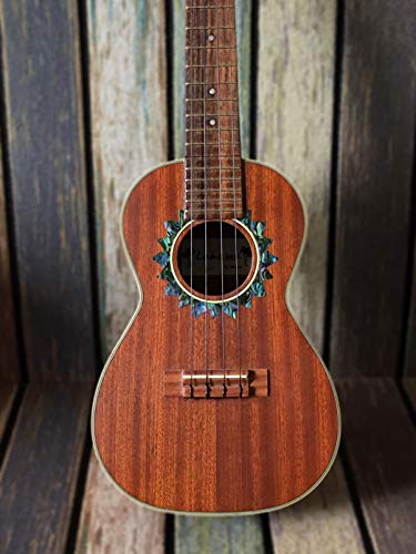 Inlay Sticker Decal For Concert Ukuleles - Soundhole Rosette/Purfling - Sun - Abalone Blue #TOP3