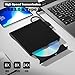 External Bluray Drive Burner,BD CD DVD Reader and Writter Optical Drive Player W/USB3.0 and Type C Port for PC and Laptop,Compatible with Windows XP/7/8/10/11, Mac OS