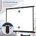 50 inch Small Projector Screen, Goldengrainv Retractable Pull Up Screen, Floor Projector Screen, 16:9 4K Portable Screen for Projector, Roll Down Movie Screen for Gaming Indoor, Mini White Screen