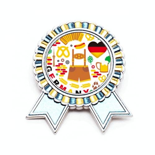 Broche drapeau Allemagne M finition métal poli pour costume chic