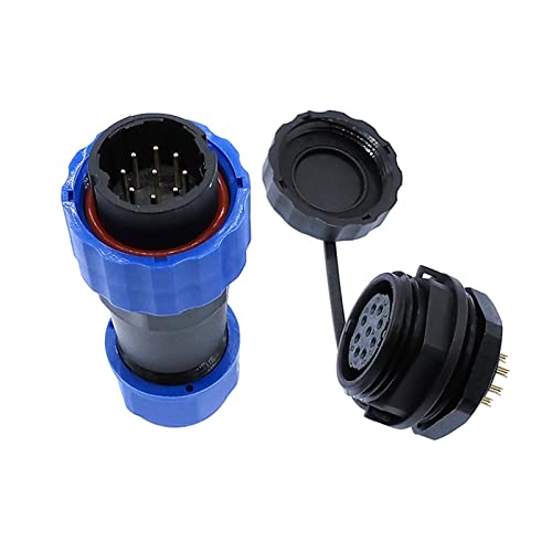Conector recto SP20 impermeable IP68 de 8 pines para evitar fallos por humedad 6