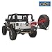 EAG Rear Bumper with Tire Carrier Fit for 07-18 Wrangler JK