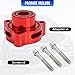 WIKIBB Blow Off Valve Adapter BOV Adapter Compatible with Ford Fiesta/Mustang/Fusion/Edge/Escape/Transit/Bronco 1.5 1.6 2.0 2.3 2.7L More Models, Fit for EcoBoost Turbo - CNC Billet Aluminum Red