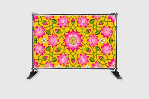 Image of Backdropon Colourful Flowers Photography Backdrops Nature Backdrop Curtain Cloth Birthday Background Seamless Photo Booth Prop Backdrop Size 5Feet Height & 8Feet Width(5 * 8)