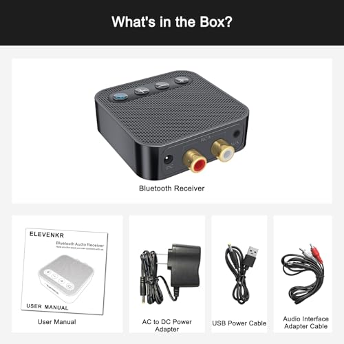 Image of Bluetooth 6.0 Receiver for Home Stereo - Hi-Fi Wireless Audio Adapter for Wired Speakers & AV Receiver with RCA /3.5mm AUX Output, Plug & Play