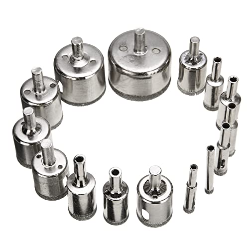 Juego de brocas diamantadas 15 piezas para vidrio y cerámica miniatura 5