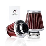 Evermotor 42mm 43mm 44mm Universal Double Layer Steel Air Filter,Engine Air Filter...