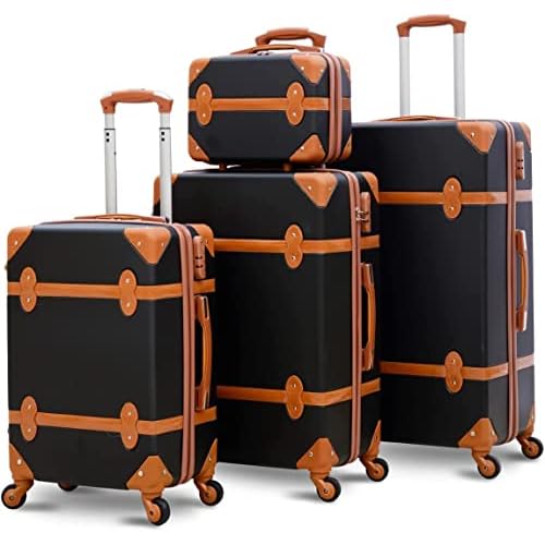 MOTONO-4Pcs-Travel-Luggage-Suitcase-Set-with-Spinner-Wheels-Lightweight-Travel-bags-Hard-Shell-trolley-With-Beauty-Case-Black MOTONO 4Pcs Travel Luggage, Suitcase Set with Spinner Wheels, Lightweight Travel bags, Hard Shell trolley With Beauty Case (Black)