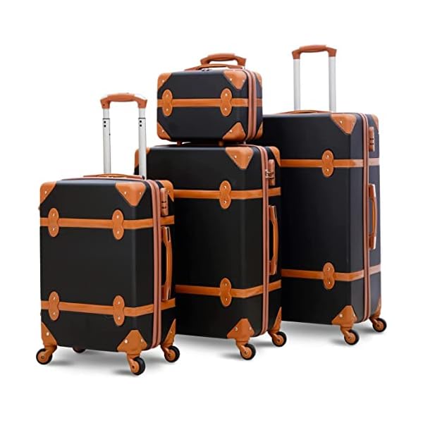 MOTONO-4Pcs-Travel-Luggage-Suitcase-Set-with-Spinner-Wheels-Lightweight-Travel-bags-Hard-Shell-trolley-With-Beauty-Case-Black MOTONO 4Pcs Travel Luggage, Suitcase Set with Spinner Wheels, Lightweight Travel bags, Hard Shell trolley With Beauty Case (Black)