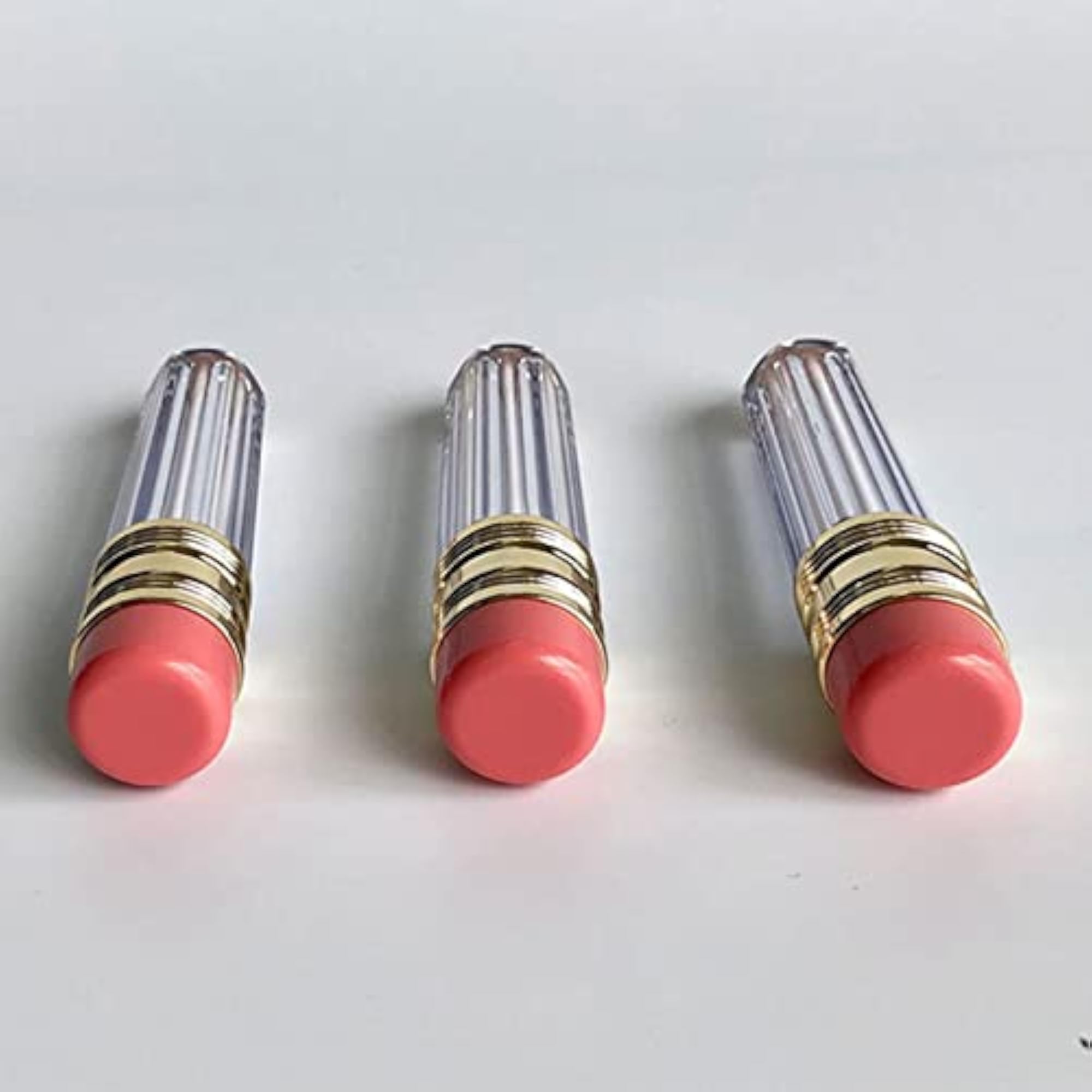 2x Lip Gloss Tubes DIY Cosmetics Containers Transparent