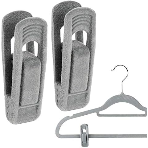 The Hanger Store 30 Grey Clips for Velvet Hangers Cover