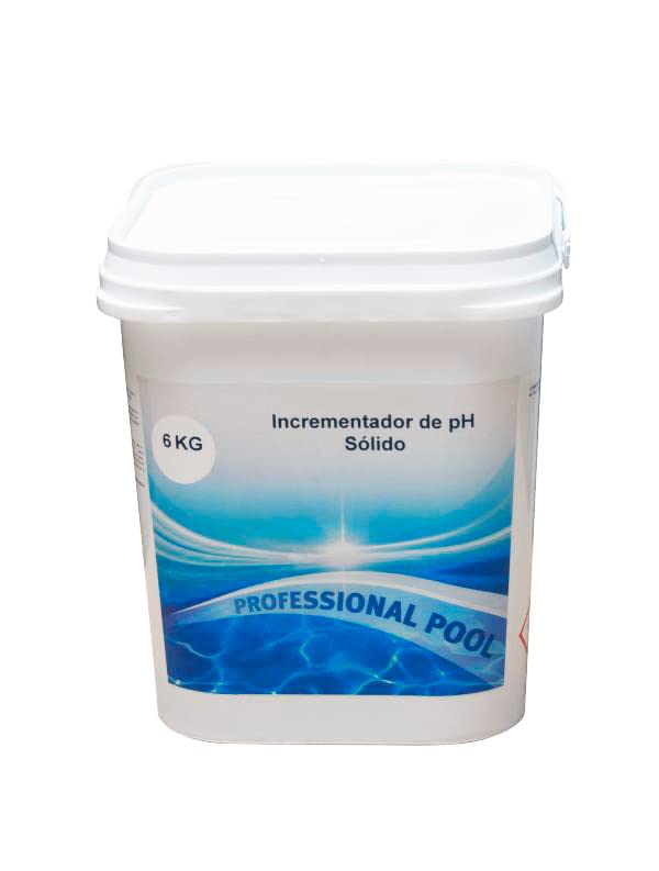 FlashPrix Elevador pH granulado para Piscinas, Jacuzzis y Spas, Regula el pH para Mantener el Agua Limpia y Cristalina, 6Kg
