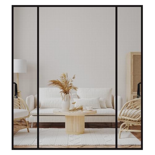 LALAGO Puerta Magnética, 200x240cm, Se Cierra Automáticamente, Mosquitera Puerta Magnetica, Doble Apertura Lateral Mosquitera Puerta Corredera, Cortinas Mosquiteras para Puertas, Ventanas, Balcón