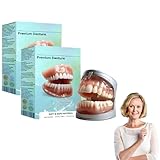 Sepremium Vollprothesen-Set, Premium-Vollprothesen-Set, flexible Vollprothesen der neuen Generation, maßgeschneiderte flexible Zahnersatzlösungen für Männer und Frauen (2pcs)