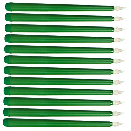 Vaguelly 12pièces Bougies Coniques Électriques à LED Lot de Bougies à Piles sans Flamme pour Décoration De Mariage Et Fête