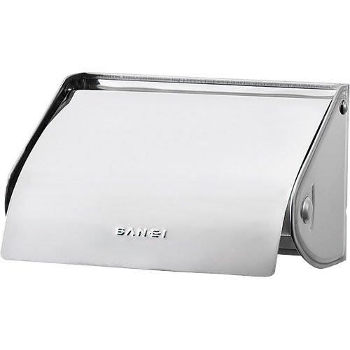 SANEI PW33 Thick Board Stainless Steel Paper Holder with Screws and Adhesive Tape