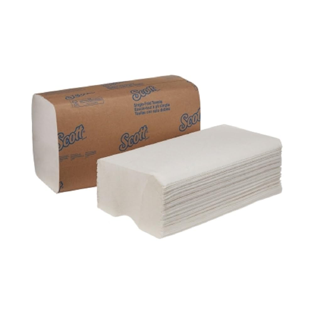 KCC01700 SCOTT 1-Fold Paper Towels, 9 3/10 x 10 1/2, White