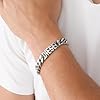 Diesel DX1389040 Stainless Steel Link Bracelet, 185mm L x 5mm H x 12mm W, Stainless Steel, No gemstone #1