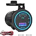 Produktbild 65W PD USB C 12V Steckdose: Typ C Auto USB Dose Buchse Einbau Wasserdicht 12 Volt DC Adapter Stecker mit Schalter LED USB Anschluss für MacBook Samsung iPhone KFZ Wohnmobil Motorrad Boot LKW Wohnwagen