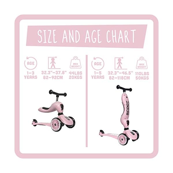 Scoot & Ride Unisex – Babys Highwaykick 1 Kickboard mit Sitz – Bild 6