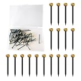 CHANGJIQ 真鍮釘 丸頭 1.3x25mm 50個セッ