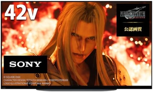 Sony XRJ-42A90K OLED BRAVIA XR 42V Type, 4K OLED, BRAVIA XR, Double Speed, Google TV, Includes 2 Years of Unlimited Viewing of Sony Pictures Movies, 4K / 120 fps Compatible, 4.5 Tatami Mat or More