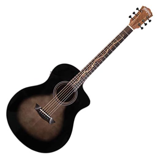 Washburn Bella Tono Vite S9V Studio Cutaway Acoustic Electric Guitar (BTS9VCECH-D)