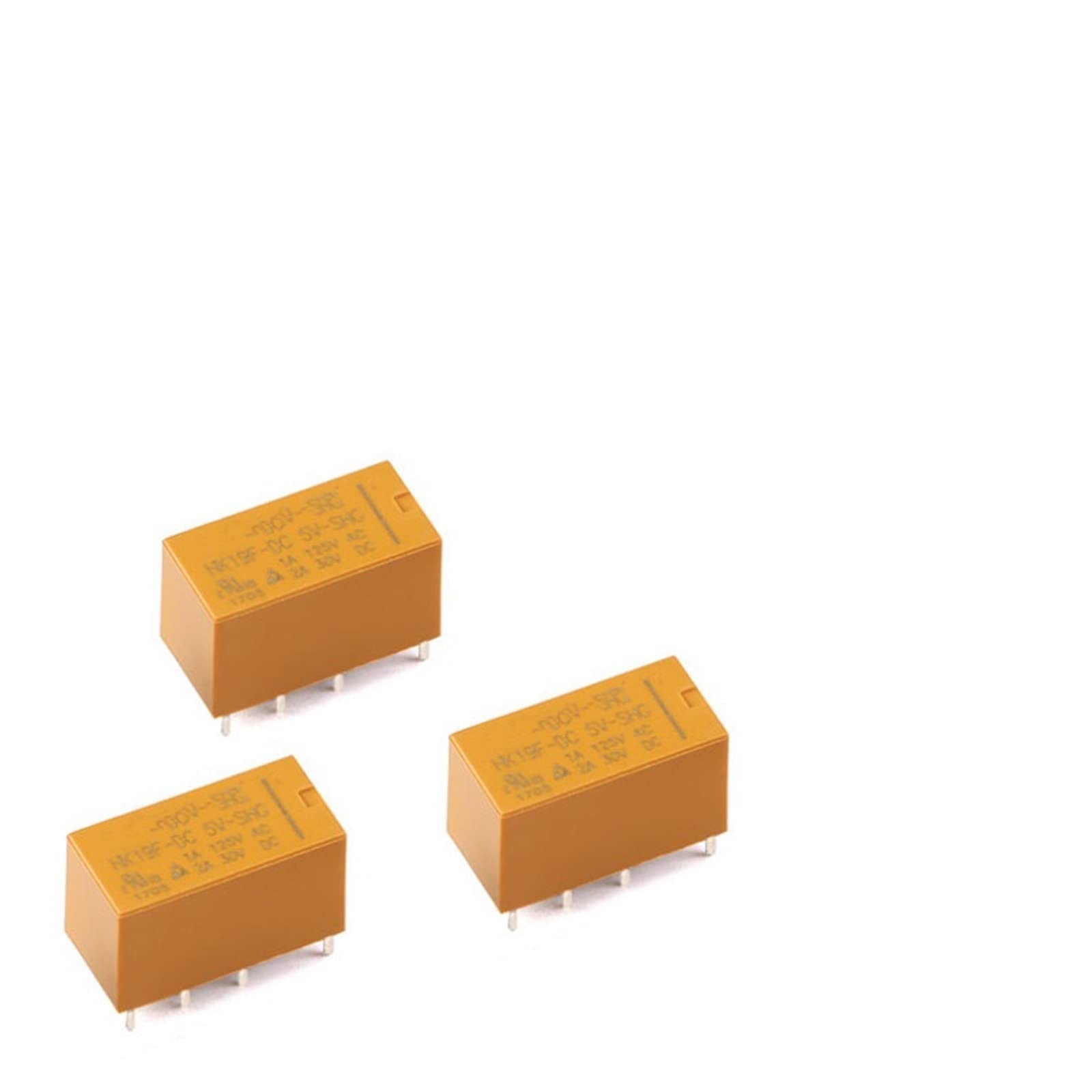 AERBNYEQP 5PCS DC3V 5V 9V 12V 24V 5 Volt Relay 2 Open Closed 2A Small Electromagnetic Signal HK19F-DC5V/6V/9V/12V-SHG