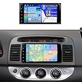 8 Core 6+128GB Android Autoradio Carplay pour Toyota 4Runner 2002 2009, RAV4 2001 2008, Corolla 2000 2006, Camry 2002 2006, Tundra 2003 2006, Sequoia Android Auto, GPS Navi écran Tactile 7 Pouces