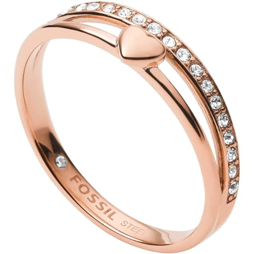 Fossil Ring Für Frauen Vintage Glitz, Länge: 21,5 X 20 X 6 Rose Gold...