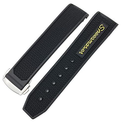 Correa de goma para reloj Omega Speedmaster 22mm y 20mm con hebilla desplegable