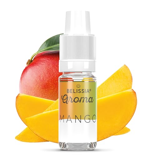 Belissia Lebensmittelaroma - Mango - Hochdosiertes Lebensmittel Aroma 10ml. Zur Verwendung in Lebensmitteln & Getränken für Vernebler, Nebelmaschinen, Diffuser uvm.
