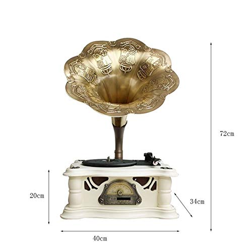 Tourne-Disque phonographe, Version Portable Gramophone Style rétro Vintage Caisson de Basses Haut-Parleur avec entrée… - Les Beatles, Paul McCartney, John Lennon, RIngo Starr, George Harrison Tourne-Disque phonographe, Version Portable Gramophone Style rétro Vintage Caisson de Basses Haut-Parleur avec entrée… – Image 3