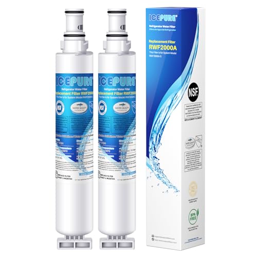 ICEPURE 4396701 Refrigerator Water Filter Replacement for Whirlpool 4396702, EDR6D1, EveryDrop Filter 6, Kenmore 9915, 46-9915, 2 PACK