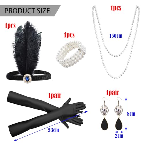 TYXHXTF 1920s Flapper Great Gatsby Accessories, 1920 Accessories, Roaring 20's Theme - Image 2