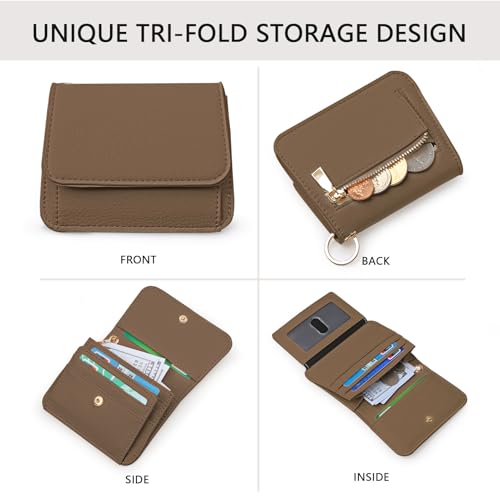 Image of Keychain Wallet for Women,RFID Wristlet Wallet with Beaded Strap