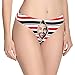 Custom Funny Boyfriend Pet Face Colorful Chevron with Zipper Women's Thong G-Strings Briefs Shorts Underpants Printed with Photo L