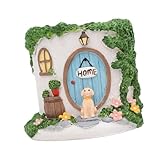 【Design créatif】 : Avec sa forme élégante et originale de maison de jardin et sa charmante statuette de chien, ce vase apporte une touche de créativité et s'intègre harmonieusement à votre décoration intérieure.