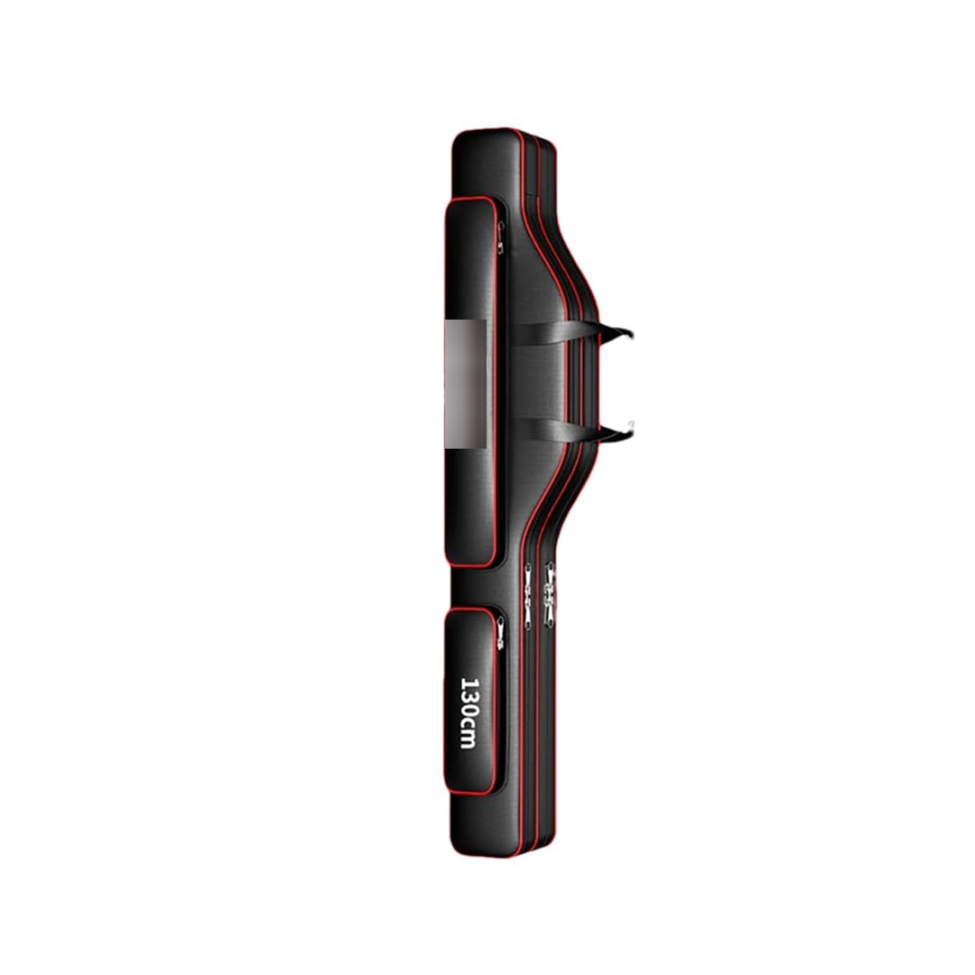 Suwequest Borsa da pesca Oxford a 2/3 strati, porta canne da pesca, borsa per attrezzi da pesca, borsa impermeabile per attrezzatura da pesca, 2 strati, 130 cm