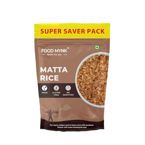 Image of Food Mynk Matta Rice (2Kg) | Kerala Red | Palakkadan | Vadi | Rosematta | Parboiled (2Kg)