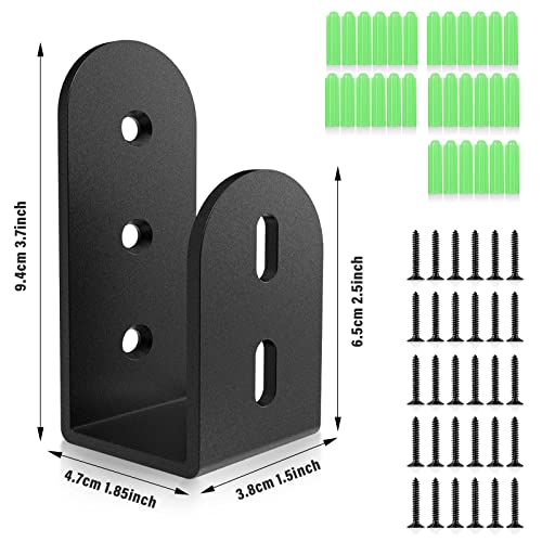 image for Riuog U Shaped Bracket, Heavy Duty Door Security Brackets for 2 x 4 Lu