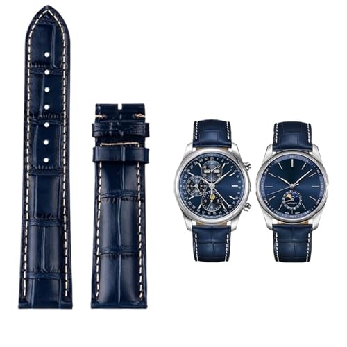 [CGfhkFCG] ���U�[�X�g���b�v�A ���v�X�g���b�v���v�o�^�t���C�o�b�N�����v�o���h(Blue without buckle,19mm)