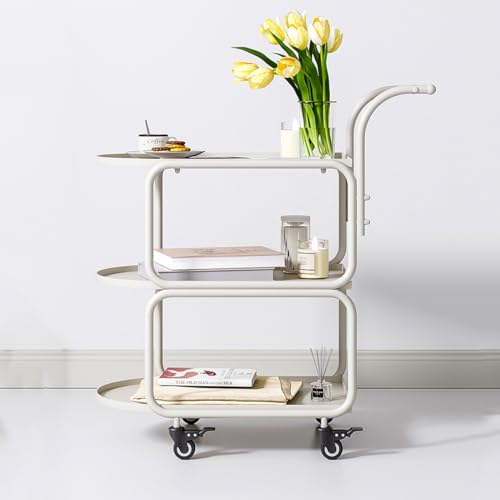Carrito rodante multifuncion para acabar con el desorden del salon gracias a sus baldas