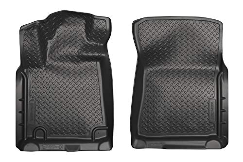Husky Liners Classic Style Series | 2008-2022 Toyota Sequoia, 2010-2014 Toyota Tundra Double/CrewMax Cab | Front Floor Liners, Black | 35571