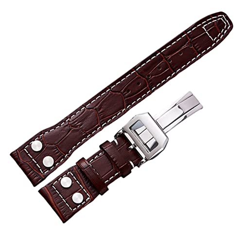 Bracelet en cuir authentique élégant et confortable conçu pour montre connectée Le Groupe